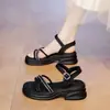 Sandalias de Moda con Suela Gruesa para Mujer 2026 Nuevo Estilo de Verano que Combinan Bien con Faldas, Sandalias de Playa Súper Bonitas, Sandalias Romanas con Lentejuelas
