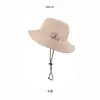 Sombrero de cubo de ala ancha con protección solar anti-UV para mujer, Sombrero de sol transpirable de verano para protección solar, Montañismo, Camping, UPF50+
