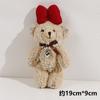 Lazo Rojo Perla Estrella grande lindo oso de peluche Muñeca Colgante de muñeca Accesorios de joyería DIY