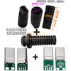 Base hembra USB 3.1 Tipo C con placa fija, interfaz de carga y datos, conector macho y hembra C, placa de prueba, inserción positiva y negativa a doble cara