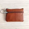 Portatarjetas de Cuero de Primera Capa, Estuche para Llaves de Cuero Genuino, Billetera Nueva, Mini Portatarjetas Portátil, Venta al por Mayor de Fábrica, Resistente al Desgaste