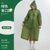 Impermeable EVA al por mayor, engrosado, largo, desechable, poncho de lluvia portátil para adultos para protección de cuerpo completo en lluvia intensa, senderismo y viajes