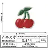 Cereza Manzana Fresa Helado Arcoíris Rojo Insignia de Costura Parche para Ropa Pegatina de Tela Termofusible