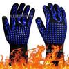 Guantes de aramida con aislamiento térmico ignífugo, resistentes a altas temperaturas, de silicona, anti-escaldaduras, resistentes al calor, para horno, barbacoa, microondas y cocina.