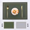 Tapete Aislante de Cuero para Encimera de Cocina, Tapete para Mesa de Comedor, Tapete para Comida Occidental, Tapete Aislante Anti-quemaduras para Tazón, Mantel Impermeable, Tapete para Platos, Personalización