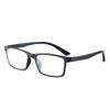 Gafas de lectura de moda HD para hombre, ultraligeras tr90, cómodas, para mediana edad y mayores, gafas de lectura con protección contra la luz azul, venta al por mayor
