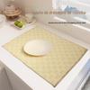 Almofada Absorvente de Microfibra Personalizada para Casa Cozinha Almofada de Drenagem Almofada para Secar Pratos de Mesa de Jantar Anti-Escaldante À Prova d'Água Bar Secagem Rápida