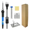 Ferro de Solda Elétrico Transfronteiriço com Aquecimento Interno, Temperatura Constante, Temperatura Ajustável, Caneta de Solda Elétrica 60W Conjunto de Soldagem, Conjunto de Canetas de Pirografia