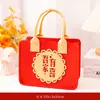 Bolsa de regalo para cumpleaños infantil, diseño de príncipe y princesa, ideal como regalo de cumpleaños, para bebé, luna llena, de fieltro, gran capacidad.