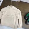 Camiseta básica de cuello alto para niños otoño e invierno 2023 nueva interior de alta elasticidad manga larga niños y niñas estilo occidental camiseta comercio exterior