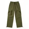 Pantalones de Trabajo de Calle Estilo Americano para Hombre de Comercio Exterior Transfronterizo, Nuevos de Primavera Modernos de Corte Holgado tipo Jogger Casual de Pierna Ancha Largos Venta al por Mayor