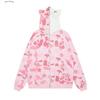 Suéter con capucha Hello Kitty de la marca de moda nacional American Kitty para mujer Primavera Otoño Invierno 2024 Nuevo abrigo de gran tamaño