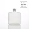 Botella Cuadrada Plana para Bebidas, Botella Gruesa de Vidrio Transparente para Vino de Frutas, Botella Escarchada Sellada con Tapa, Botella para Jugos y Café Frío al por Mayor