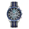 Relógio Masculino Megir Esportivo Cronógrafo Luminoso Padrão Colmeia Bezel Velocímetro Relógio de Pulso de Quartzo Multifuncional para Homens