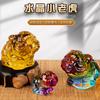 Doce signos del zodiaco tigre de la suerte pequeños adornos año del Tigre regalo apertura inauguración NAFU cristal colorido adornos de escritorio de Tigre