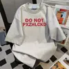 Camiseta de Manga Corta con Diseño de Estampado de Letras de Marca de Moda Estilo Americano, Nuevo Top Casual Holgado Estilo Universitario Verano 2026