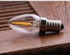 Mini Lâmpada LED Pequena C7 Lâmpada Vela Lâmpada Cristal E1214 Pequeno Rosca Fonte de Luz para Lustre Luz Noturna 110V Transfronteiriço