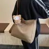 Bolso de Moda para Viajes Diario Mujer 2025 Nuevo Tendencia Casual Ligero Versátil Bolsa de Tela Bolso de Hombro Bolso Tote de Gran Capacidad