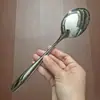 Cuchara de Mesa de Acero Inoxidable, Cuchara para Vajilla Doméstica, Cuchara para Comer Arroz, Cuchara para Beber, Cuchara Desnuda Multipropósito de Restaurante, Cuchara Principal de Mesa