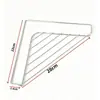 Nuevo escurridor de fregadero engrosado de acero inoxidable, estante de almacenamiento triangular para cocina para esponjas, estropajos de lana de acero y paños de limpieza
