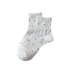 Calcetines Cortos de Algodón de Xinjiang con Lunares y Encaje, Estilo Ballet, Cómodos y No Apretados, para Mujer, Primavera y Verano 2026, Venta al por Mayor