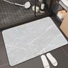 Alfombrilla absorbente de baño con diatomeas y diseño de mármol, antideslizante, para puerta de entrada de baño y cocina, de alta calidad