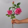 Rosa Artificial de Alta Calidad Húmeda de Alta Gama con Sensación Simulada Muebles para el Hogar Decoración de Sala de Estar Ramo para Exterior Rosas