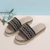 Estilo Étnico Europeo y Americano Exportación Talla Grande para Mujer Suela Gruesa Boca de Pez Cuerda de Cáñamo Color Caramelo Pantuflas 2023 Nuevo Fabricante Venta al por Mayor