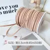 Cinta de Terciopelo de Piel de Ciervo Coreana de 3 mm Cordón de Gamuza Cinta Delgada Cordón de Cuero Cinta para Ramo Hecho a Mano DIY Empaque de Pastel Cinta para Regalo