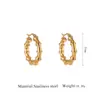 Pendientes de Acero Inoxidable de Lujo Ligero Estilo Europeo y Americano Chapados en Oro de 18 Quilates Pendientes de Gama Alta para Mujer Accesorios Versátiles de Joyería para Orejas Retro