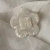 Pinza para el pelo con forma de lazo de flor de acetato, estilo idéntico al de una bloguera coreana, pinza de pico de pato, de aspecto elegante, linda, versátil, para flequillo