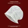 Gorro Slouchy de Tricô Plissado em Linho Retrô para Homens e Mulheres, Estilo Fino de Primavera, Barra Enrolada para Afinar o Rosto, Touca Headwrap Artística e Elegante