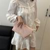 Bolso de Diseño Nicho de Alta Calidad para Mujer 2025 Combinable Estilo Occidental Bolso Clutch Oblicuo de Hierro Bolso Sobre de Moda Bolso Cuadrado Pequeño