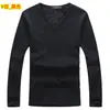 Roupa íntima térmica masculina outono e inverno, camiseta casual de manga comprida com forro de lã grossa, camisa básica de gola redonda masculina, outlet de fábrica