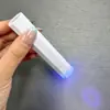 Luz de manicura de mano, lámpara de uñas pequeña y portátil, modelo de foco recargable, lámpara de fototerapia mini de secado rápido, lámpara para secar uñas