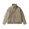 Ropa de Hombre Beijie Marca de Tendencia Americana 2025 Invierno Nueva Chaqueta de Algodón Engrosada con Cuello Alto para Hombre Chaqueta de Algodón de Color Sólido Chaqueta Cálida