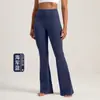 Pantalones de Yoga para Mujer Athena Lulu Nlllt Nylon 66 de Cintura Alta de Secado Rápido Pierna Ancha Deporte Fitness Pantalones Acampanados