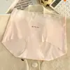 Pantaletas moldeadoras de seda helada para mujer, sexy realzadoras de glúteos, entrepierna de algodón puro, transpirables, de cintura alta, con ribete de encaje, bragas triangulares reductoras de abdomen, transfronterizo