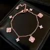 Colar Flor de Zircônia Banhado a Ouro Real Estilo Minimalista Francês Acessórios para Mulheres, Corrente de Suéter da Moda, Colar de Luxo Leve de Alta Qualidade