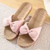 Máquina de borboleta Youerkang Novas Pantufas para Casa Pantufas de linho antiderrapantes para interior Pantufas femininas Venda direta da fábrica
