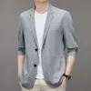 2026 Nueva Chaqueta de Traje de una Sola Capa para Hombre, Blazer Casual Ligero de Moda a la Moda para Hombre
