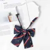 Accesorios para Camisa Rayas Rojas Estilo Estudiante Japonés Estilo Preppy Jk Lazos Lazos Femeninos Uniforme de Marinero Uniforme Académico Lazos