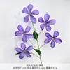 Orquídea de Llama de Cinco Cabezas Ramo de Flores Artificiales Hecho a Mano para Bodas Flores de Seda Flores Decorativas Artificiales Arreglo de Boda Arreglo de Flores de Piso