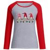 Camiseta de manga larga para mujer, cuello redondo, manga larga raglán, estampado de letras LOVE, San Valentín, venta al por mayor, 2022