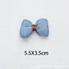 Tela de Mezclilla Flor de Cinco Pétalos Relleno de Algodón Lazo Accesorios DIY Gatito Accesorios para el Cabello de Niños Accesorios para Bolsas Ropa