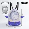 Bolsa de Almacenamiento Impermeable para Niños con Separación Húmedo/Seco, Específica para Natación, Deportes, Fitness, Traje de Baño con Bolsa Grande de Cierre de Cordón