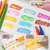 Caneta aquarela Kapibala, caneta de postura positiva que muda de cor, marcador de 20 cores variável, lavável, pincel corretivo infantil para estudantes