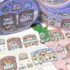 Club Rollo Completo - Colección de Pegatinas de Cuchara de Lápiz Cinta en Rollo Bolso de Mano Pegatina Impermeable Linda para Equipaje Collage
