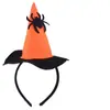 Festa Fantasia de Halloween Adereços de Performance Aro de Cabeça Cabeça de Abóbora Morcego Aranha Caveira Aro de Cabeça Chapéu de Bruxa