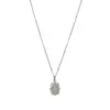 Collar con Colgante de Diamante Estilo Coreano Retro para Mujer, Temperamento de Nicho, Lujo Ligero, Gama Alta, Cadena Clavicular Versátil y Apilable
